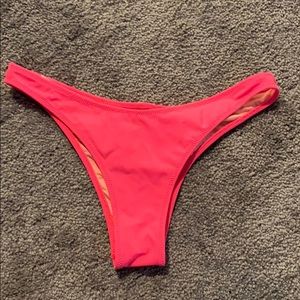 Hot Pink Victoria’s Secret Ruched Bikini Bottoms